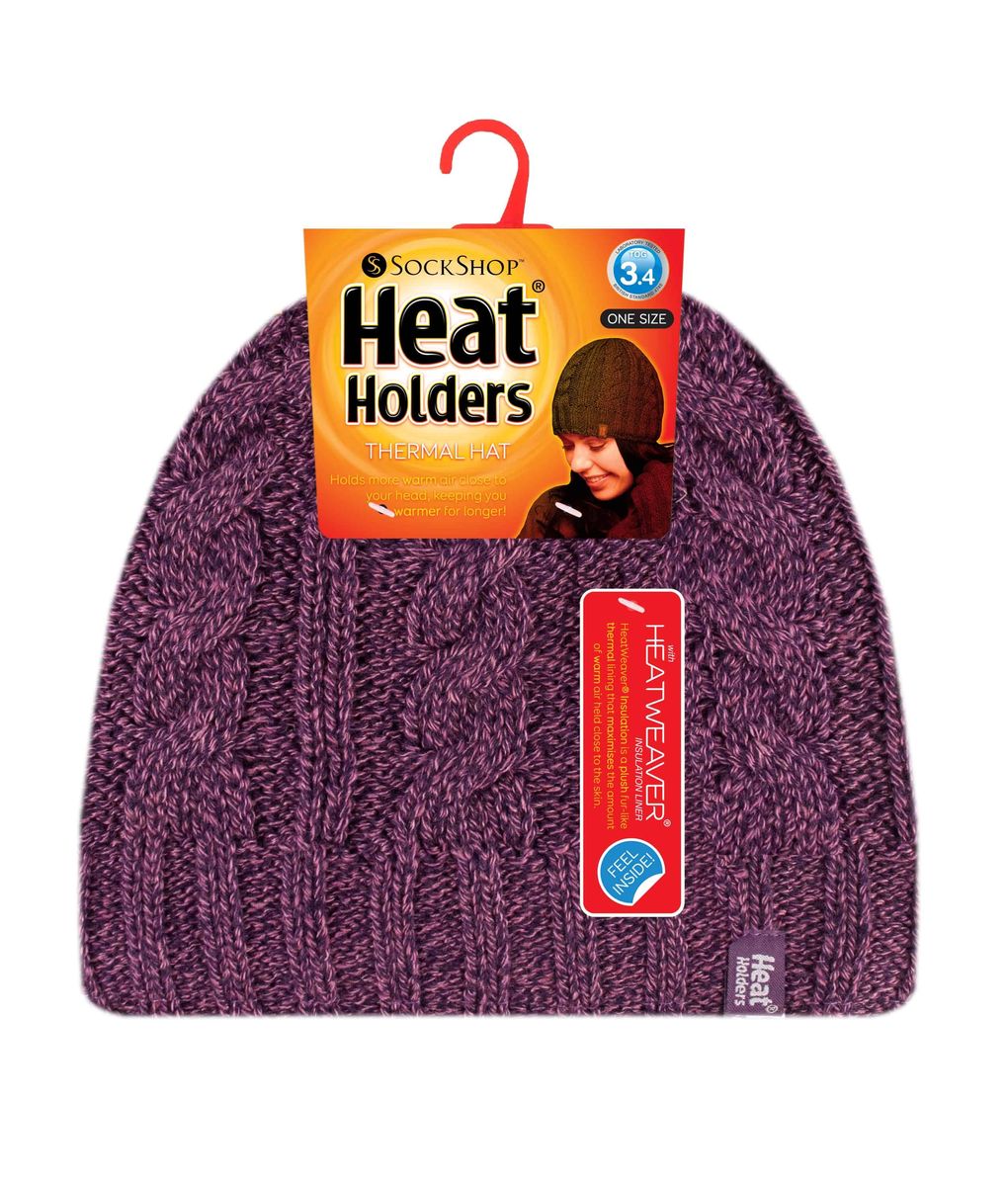 Beanie mit Zopfmuster und Thermofutter