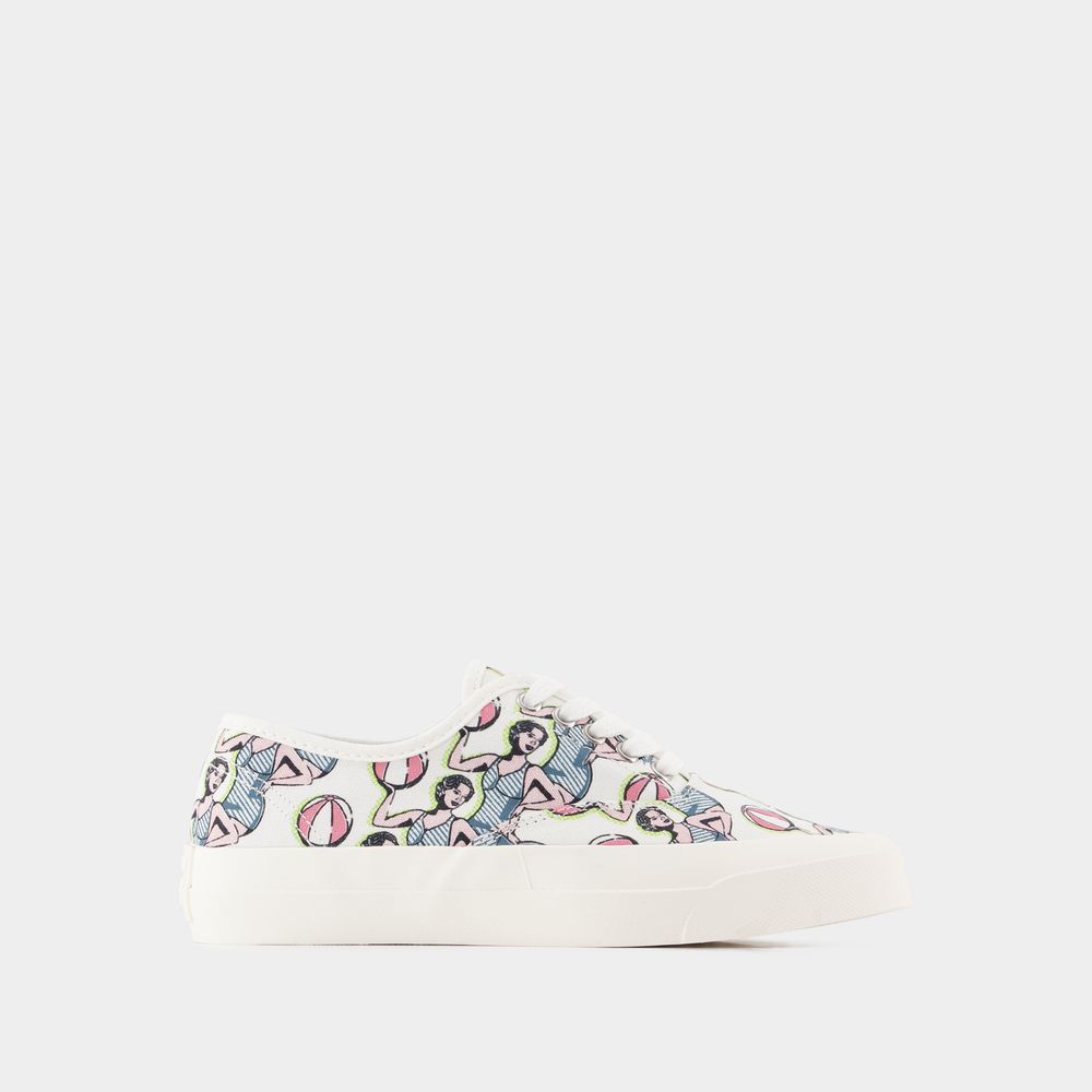 Canvas-Sneaker mit tanzenden Mädchen-Print