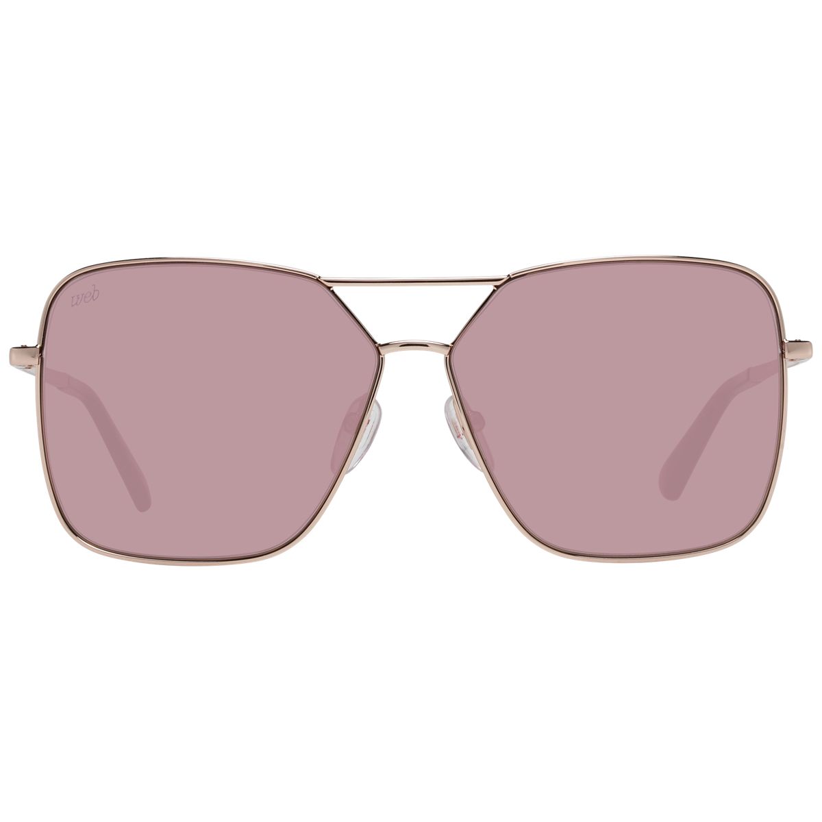 Übergroße eckige Doppelsteg-Sonnenbrille