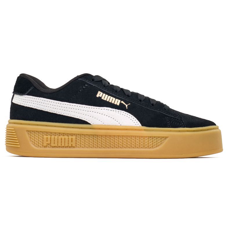 Low-Top Suede-Plateausneaker