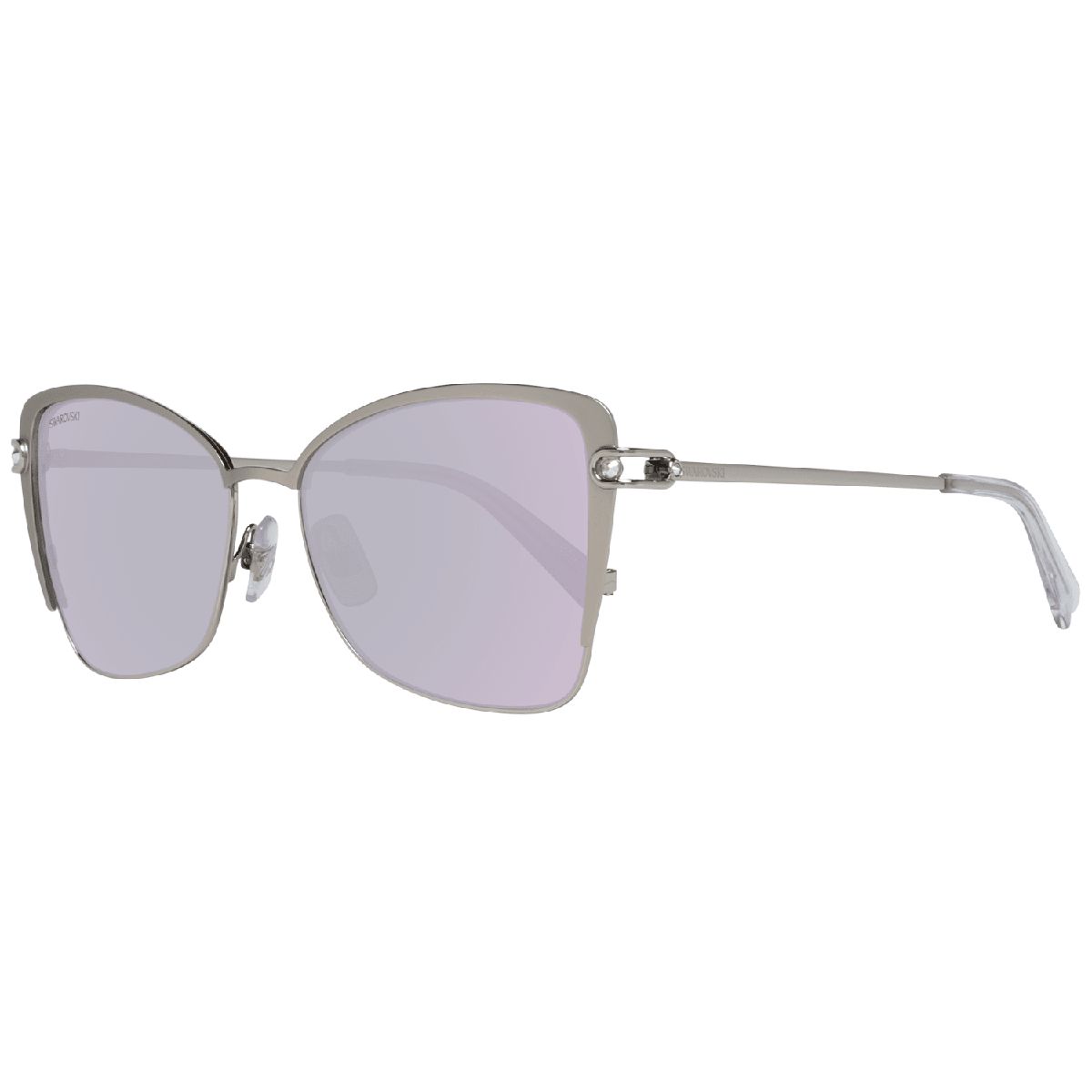 Metallische Sonnenbrille in Schmetterlingsform