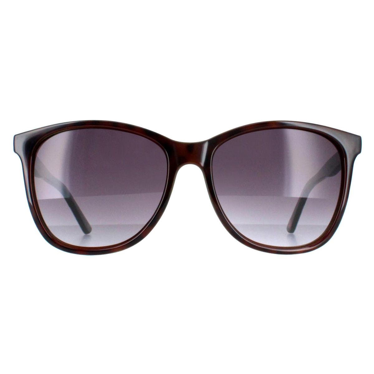 Quadratische Schildpatt-Sonnenbrille mit Blumen-Bügeln