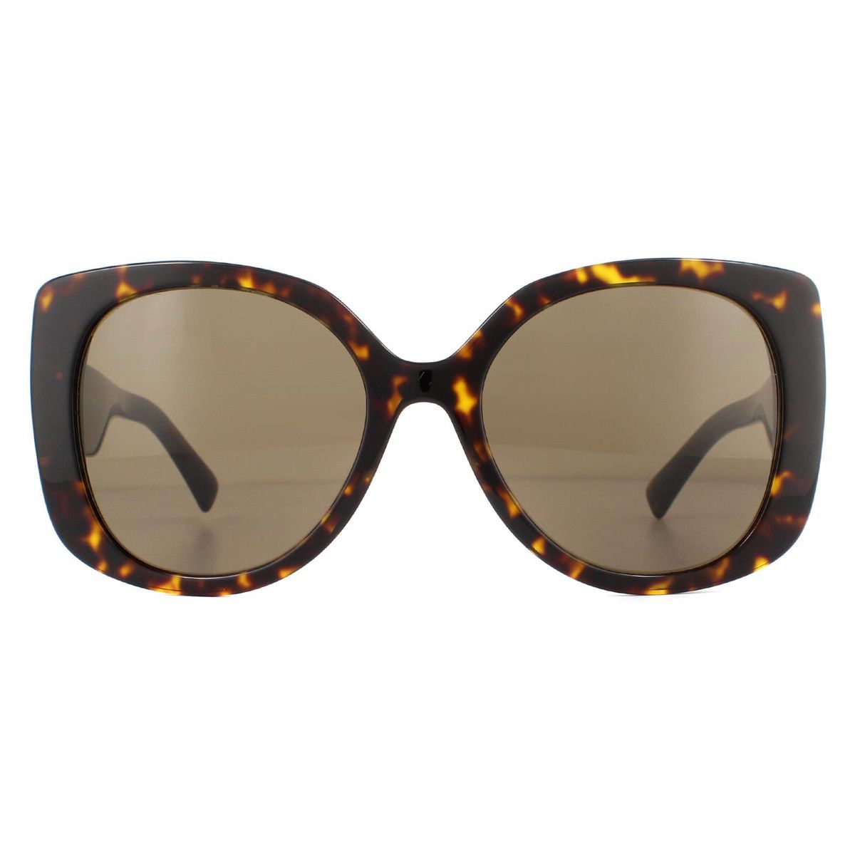 Übergroße quadratische Sonnenbrille in Schildpattoptik
