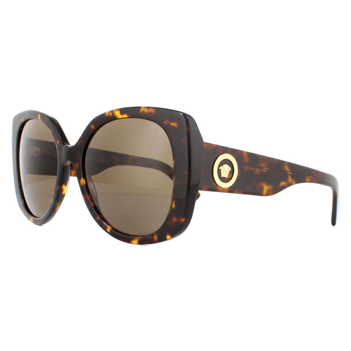 Übergroße quadratische Sonnenbrille in Schildpattoptik