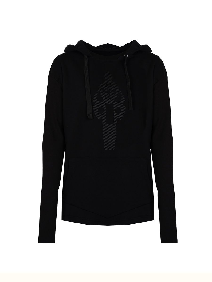 Oversized-Kapuzenpullover mit Grafikprint