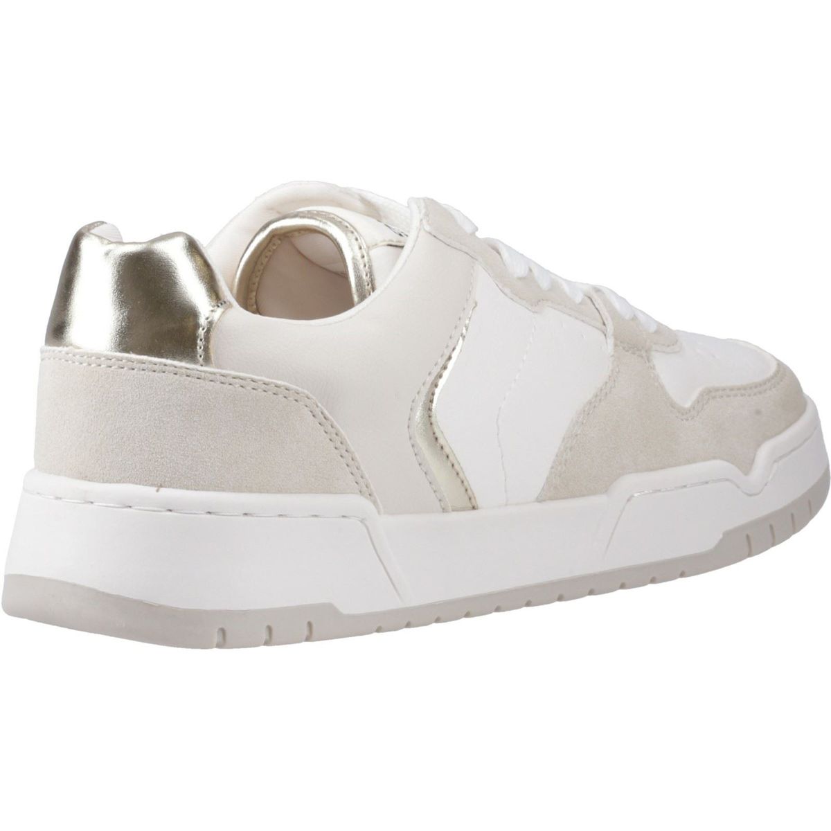 Retro-Court-Sneaker mit Metallic-Akzenten