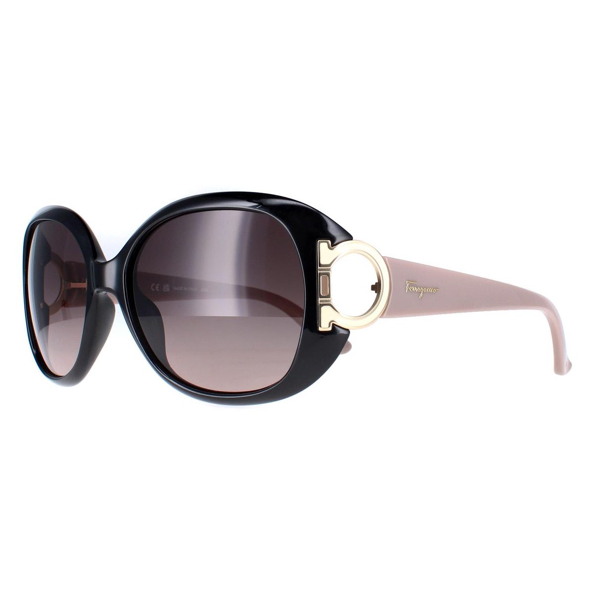 Elegante übergroße ovale Sonnenbrille