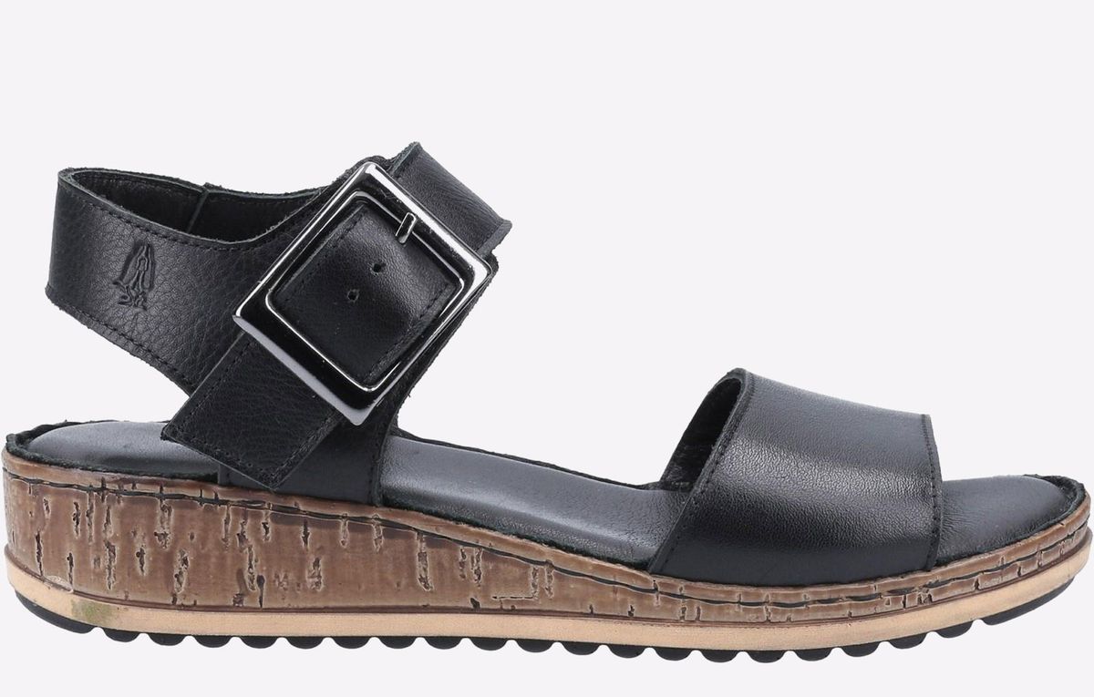 Leichte Leder-Keilsandalen