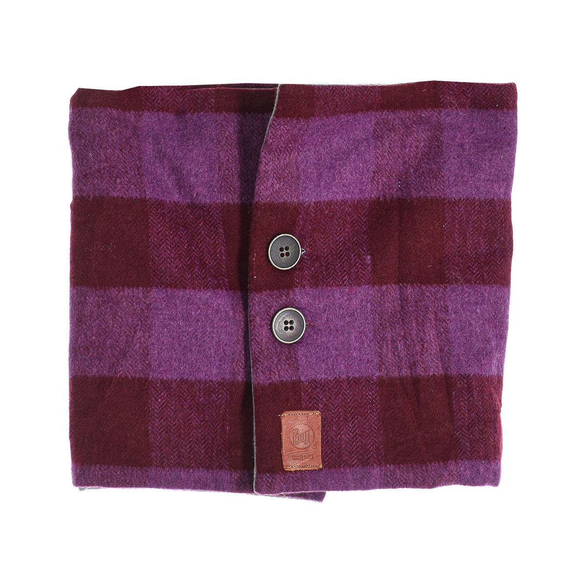 Fleece-gefütterter Halswärmer mit Knöpfen