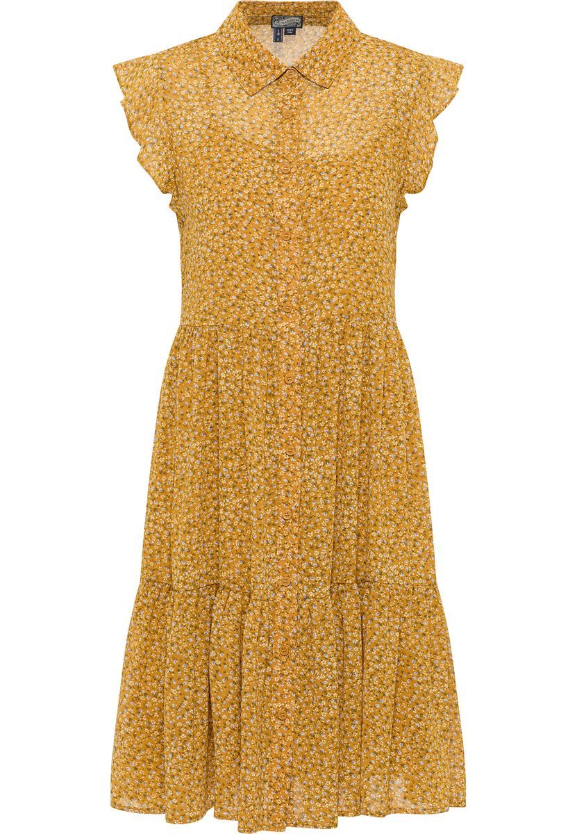 Gestuftes Midikleid mit Blumenmuster
