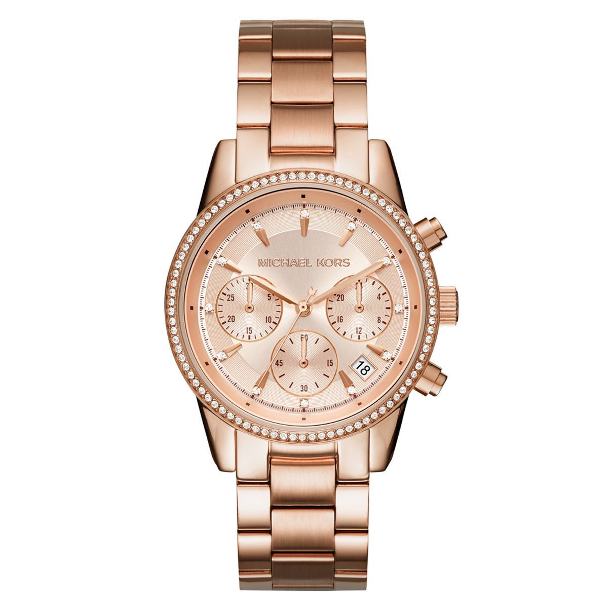 Ritz Chronograph mit Kristallbesatz