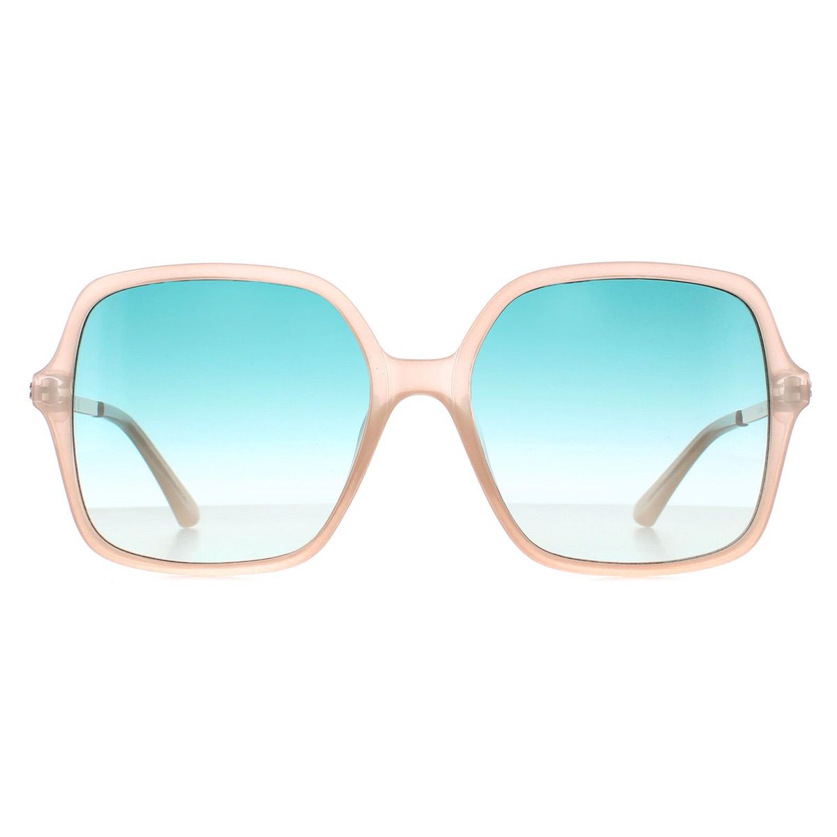 Übergroße Eckige Sonnenbrille mit Farbverlauf