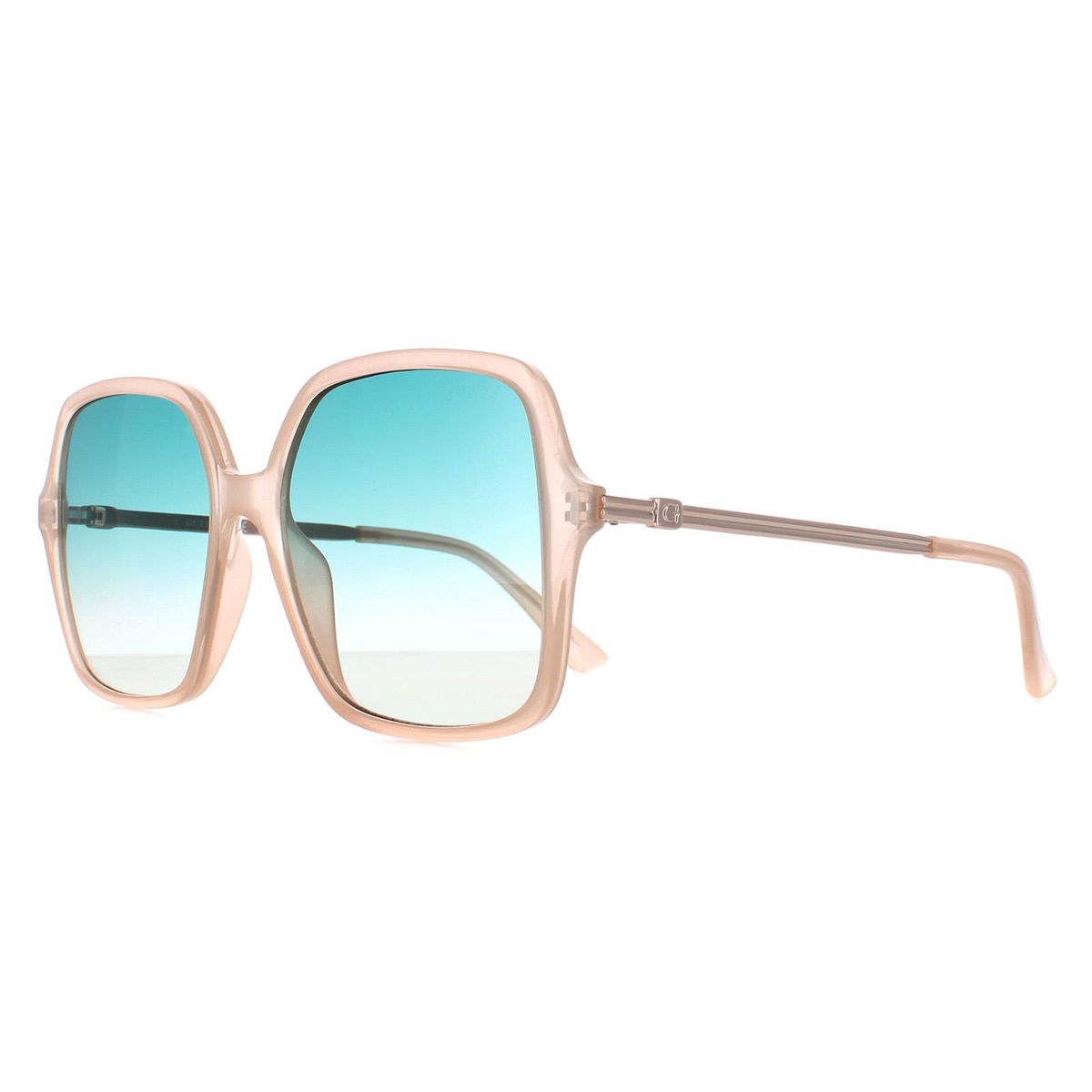 Übergroße Eckige Sonnenbrille mit Farbverlauf