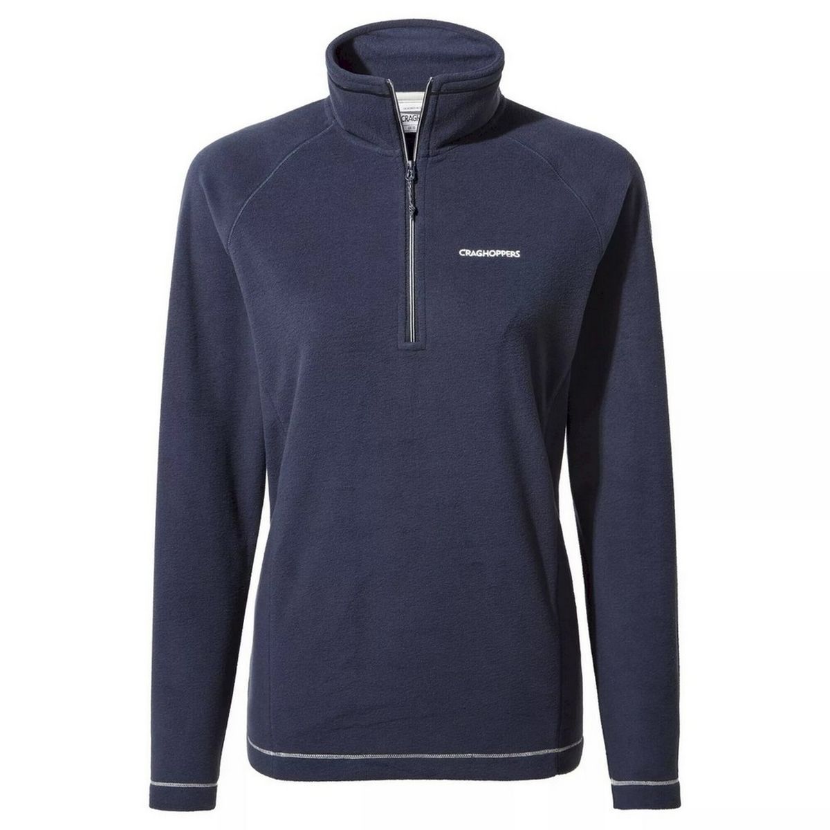 Leichter Microfleece-Pullover mit Halbreißverschluss