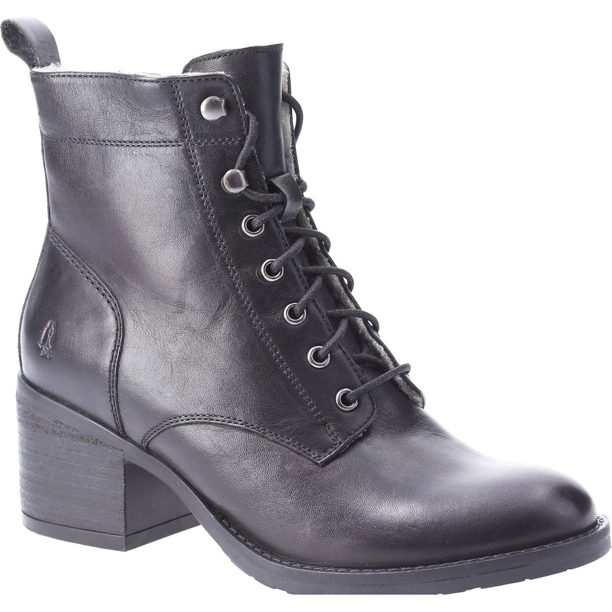 Schnürstiefeletten aus Leder