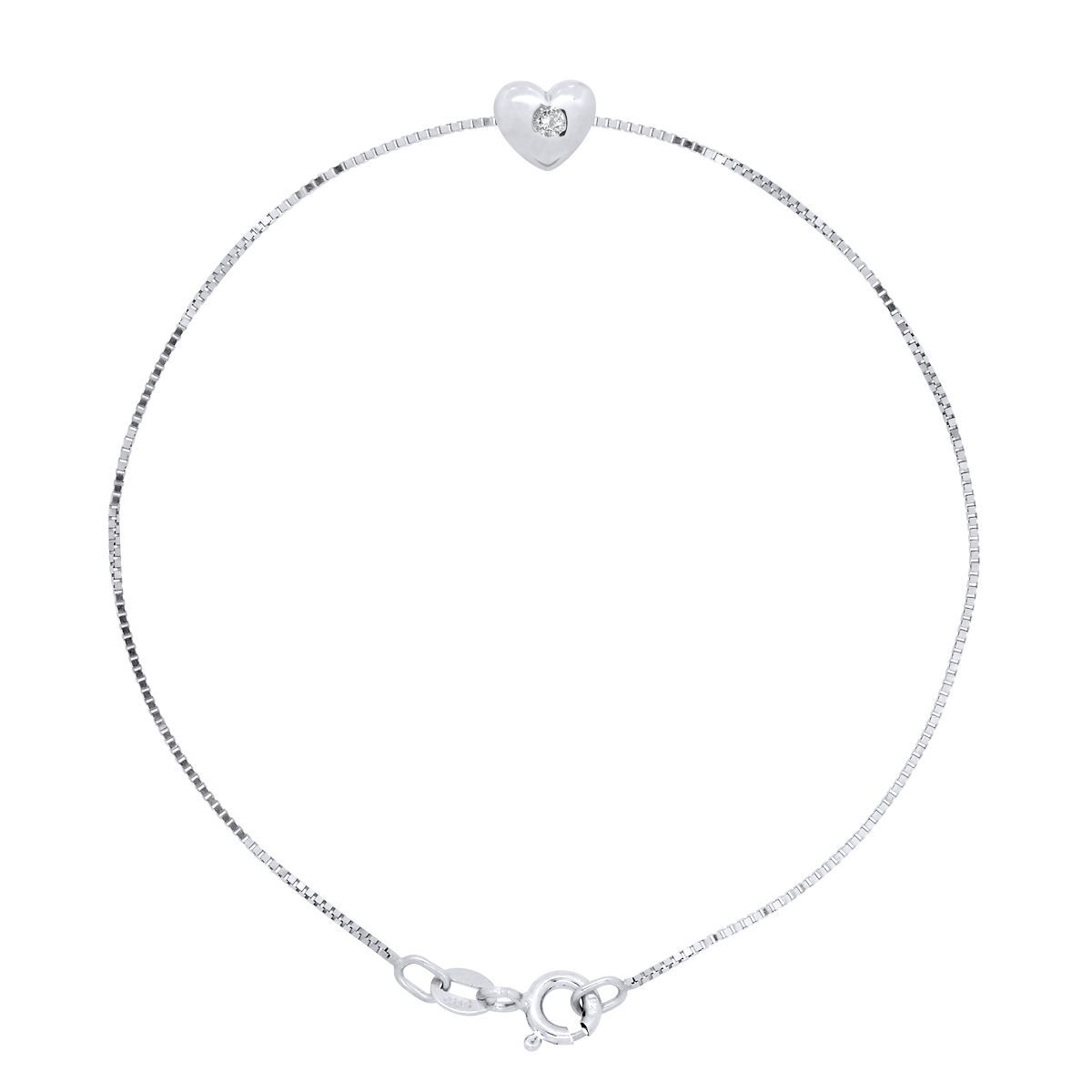 Armband mit Herz und Diamant
