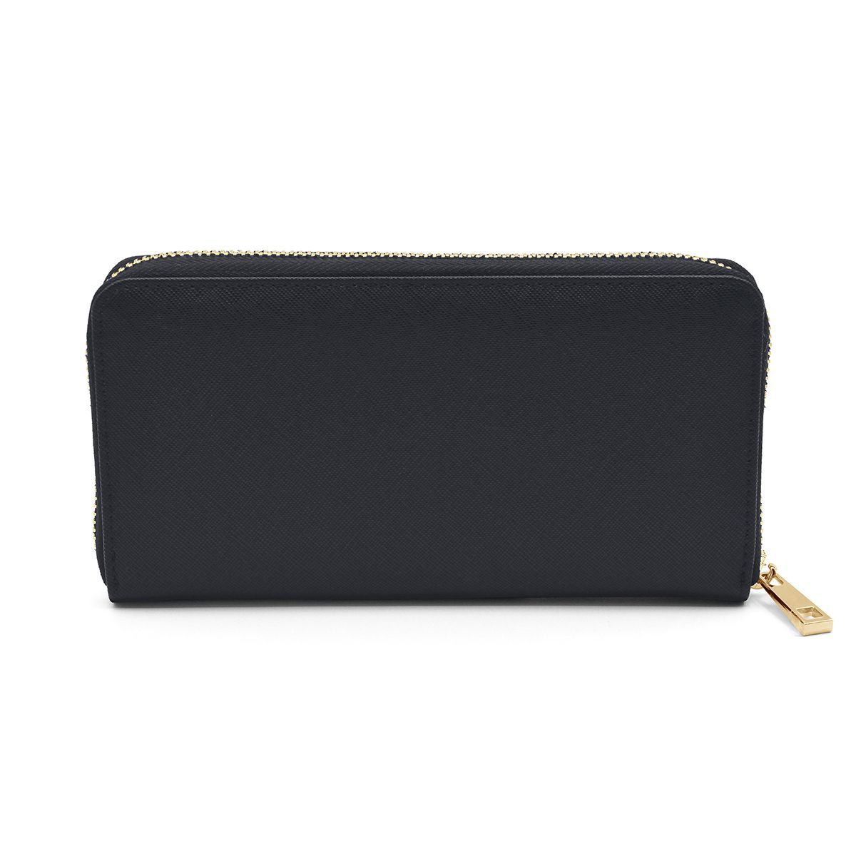 Zip-Around Geldbörse aus Saffiano-Leder