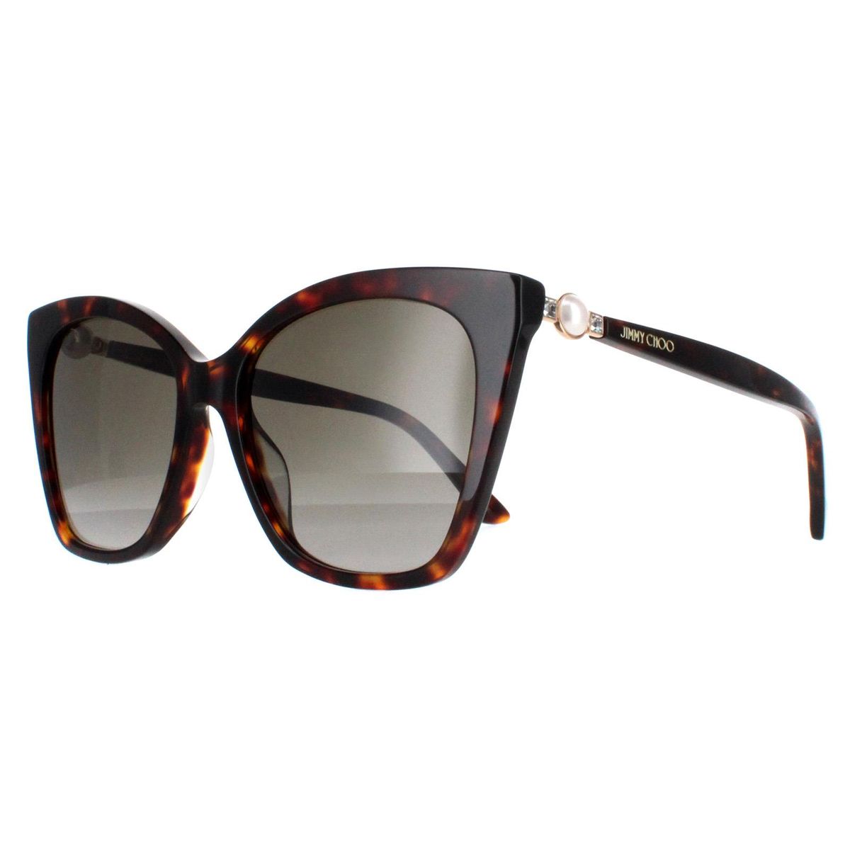 Elegante Cat-Eye Sonnenbrille mit Perlendetail