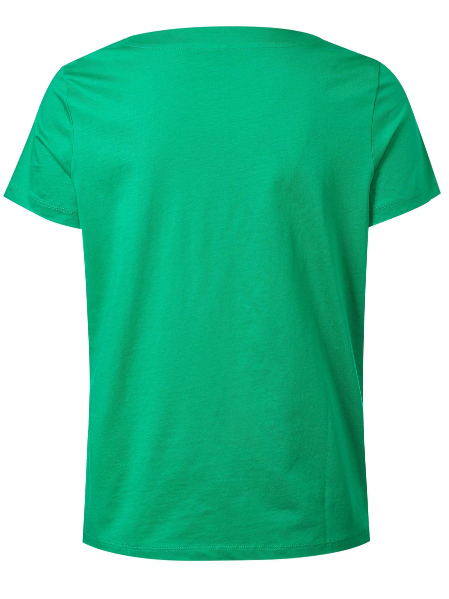 Baumwoll-T-Shirt mit bestickter Tasche