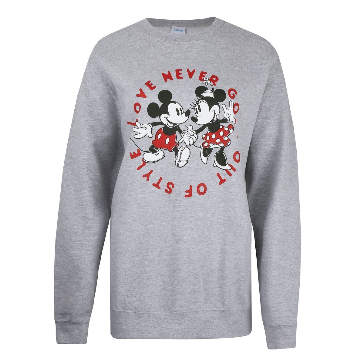 Mickey und Minnie Grafik-Sweatshirt