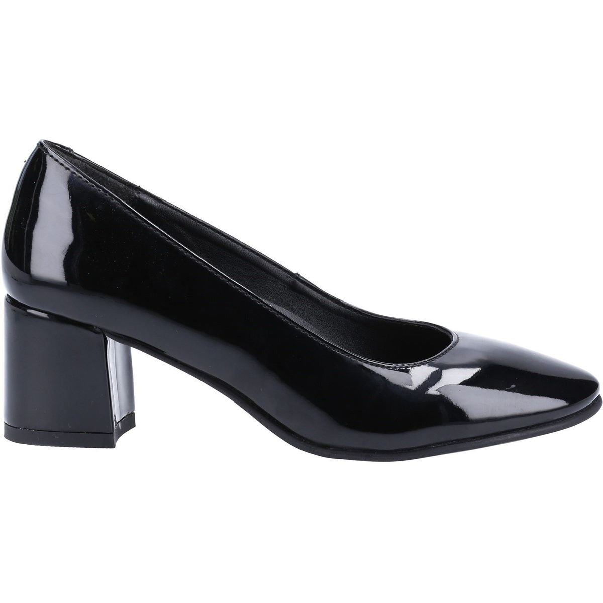 Elegante Lack-Pumps mit Blockabsatz