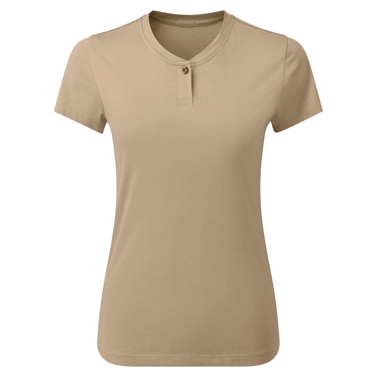 Minimalistisches Ein-Knopf-Henley-Shirt