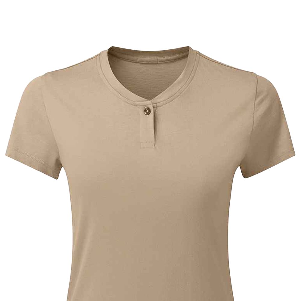 Minimalistisches Ein-Knopf-Henley-Shirt