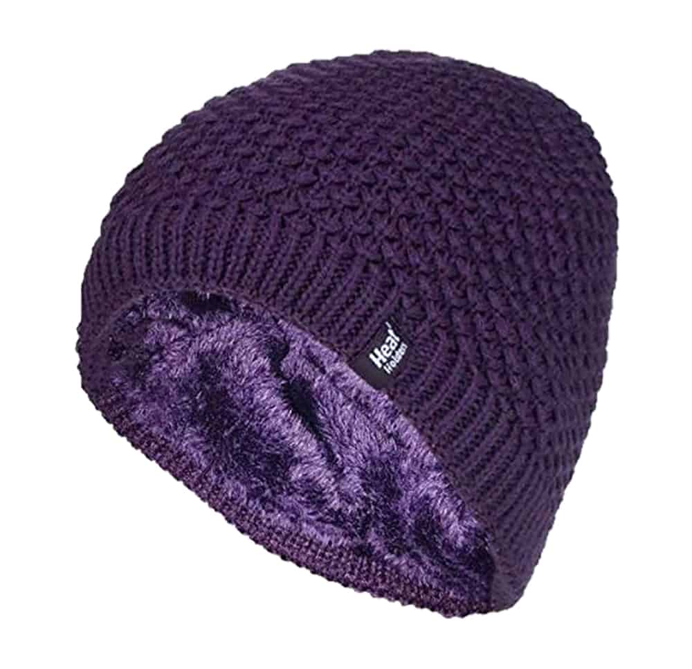 Gefütterte Thermo-Strickmütze mit Fleece