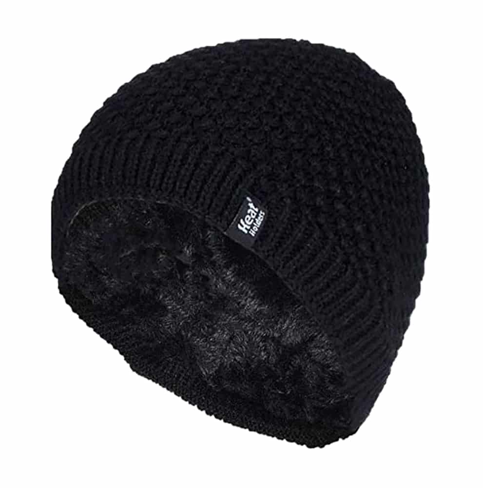 Gefütterte Thermo-Strickmütze mit Fleece