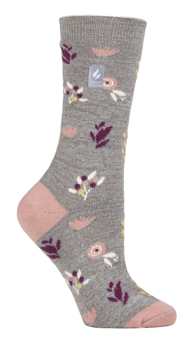 Ultraleichte Thermosocken mit Blumenmuster