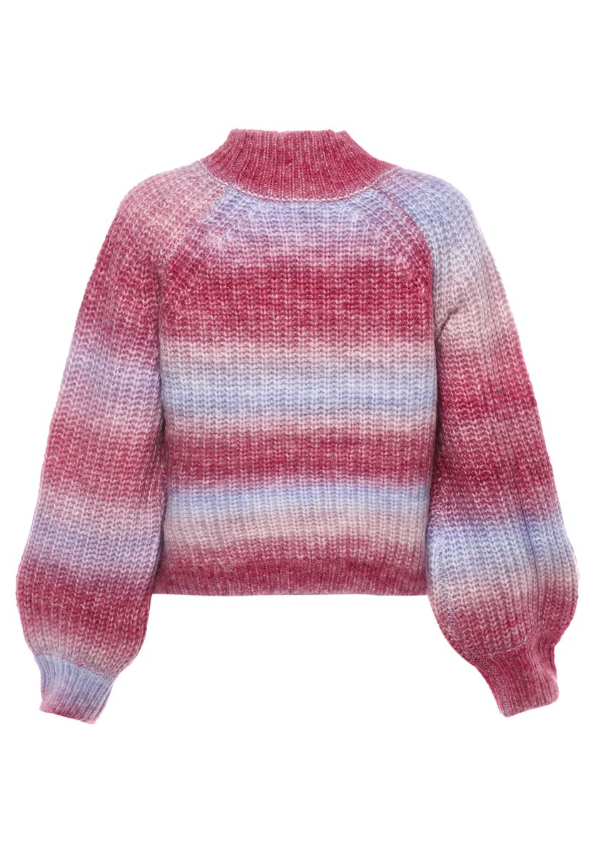 Grobstrickpullover mit Farbverlauf