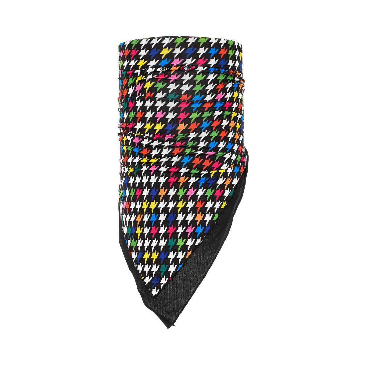 Wendbares Fleece-Bandana mit Hahnentritt