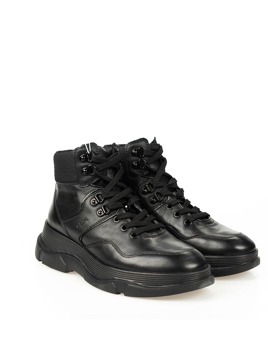 Chunky High-Top Sneaker aus Leder