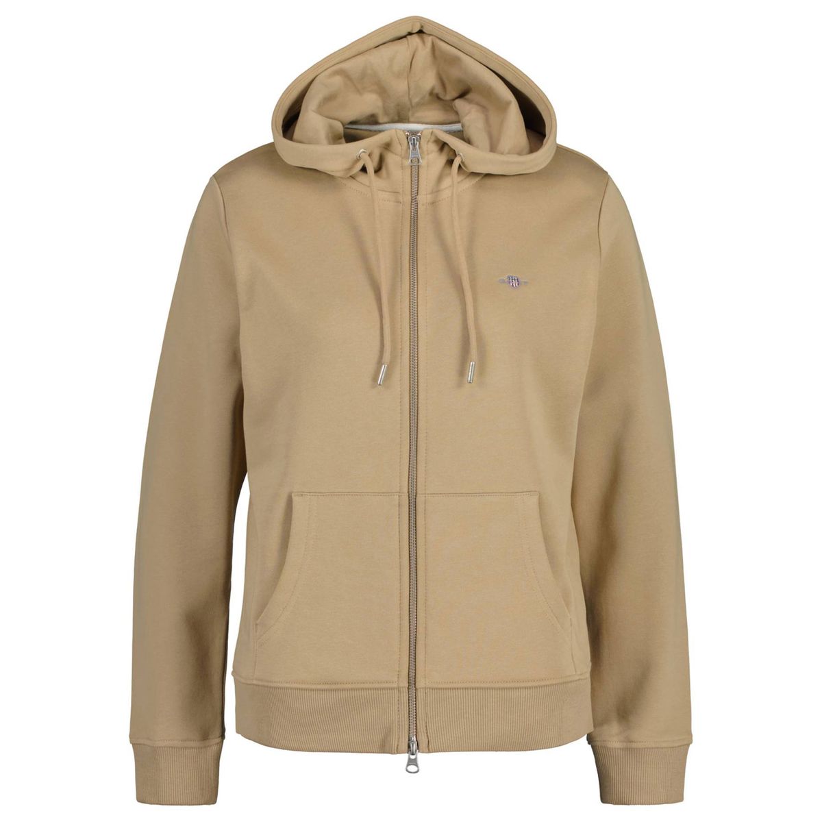 Klassische Sweatjacke mit Kapuze