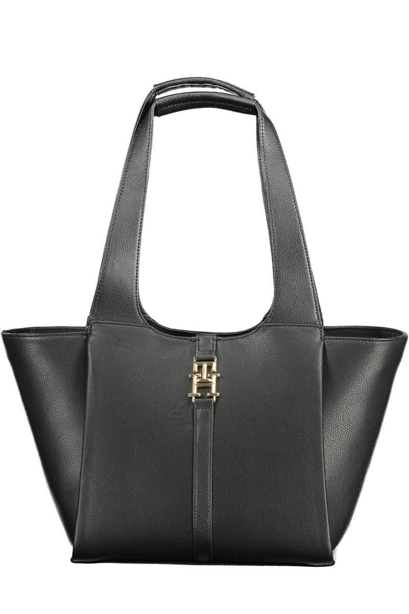 Strukturierte Shopper mit Monogramm-Detail