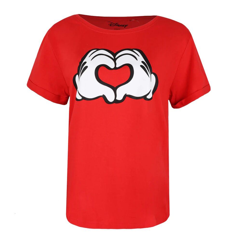 Grafik-T-Shirt mit ikonischen Herz-Händen