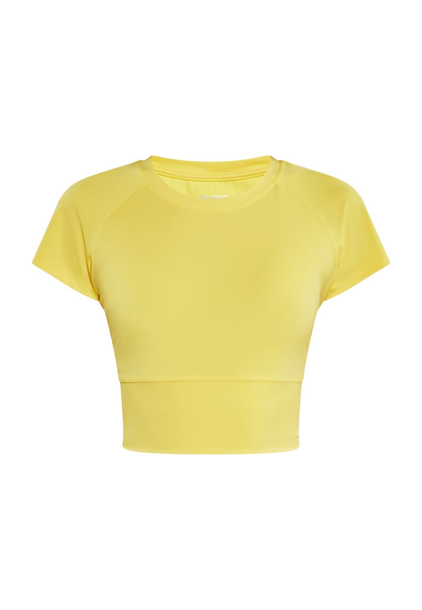 Sportliches Crop-Top mit Raglanärmeln