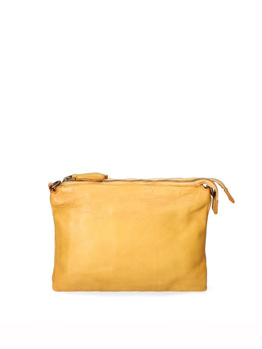 Minimalistische Leder Umhängetasche im Vintage-Look
