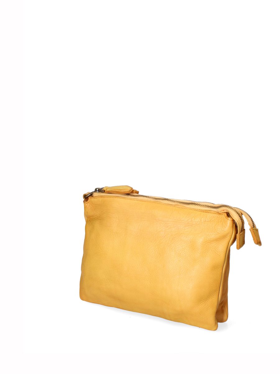 Minimalistische Leder Umhängetasche im Vintage-Look
