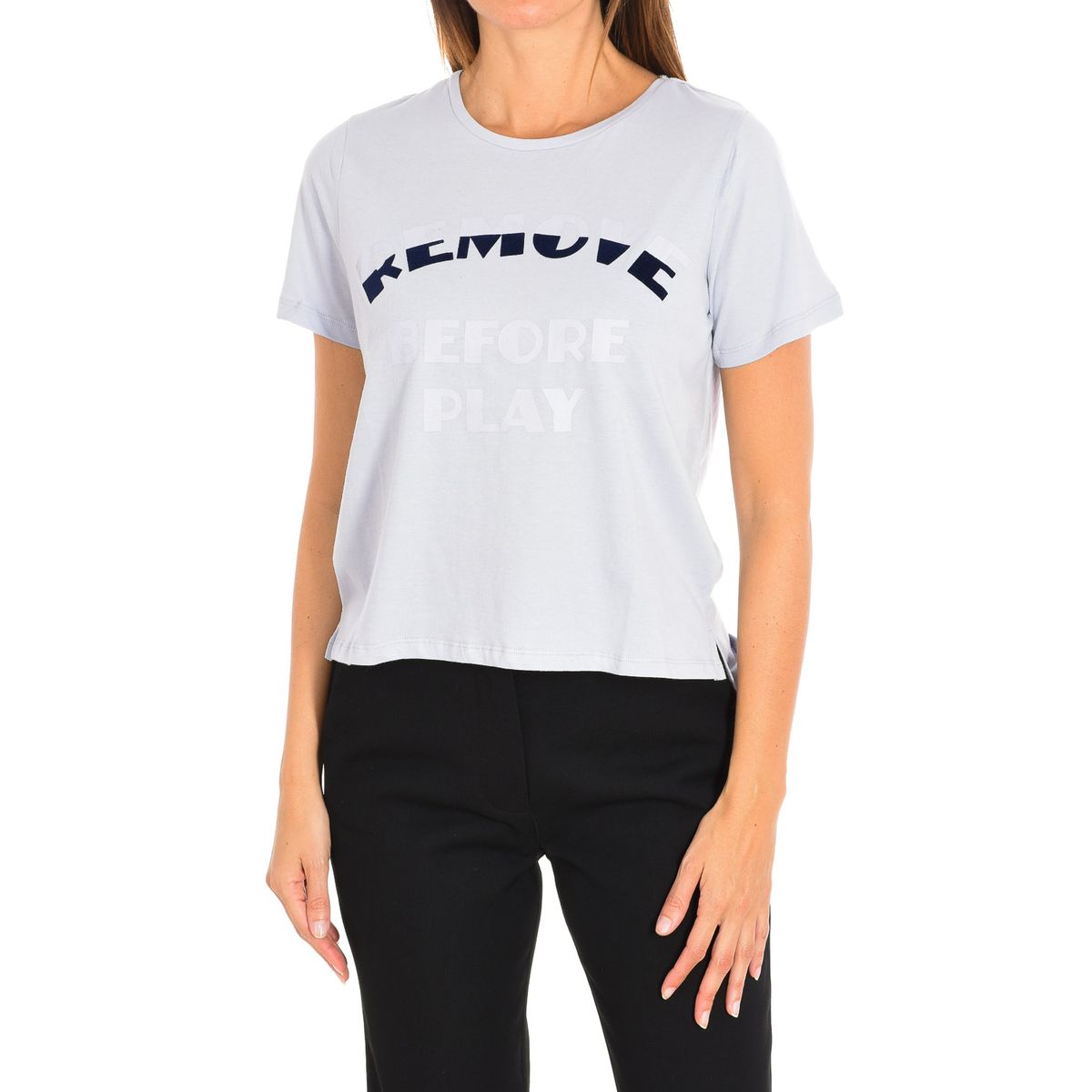 Baumwoll-T-Shirt mit Bogen-Grafikprint