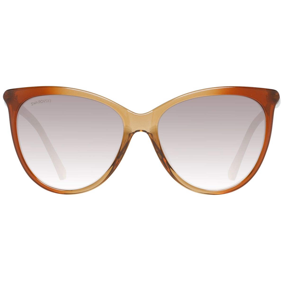 Übergroße Cat-Eye-Sonnenbrille mit Kristalldetail