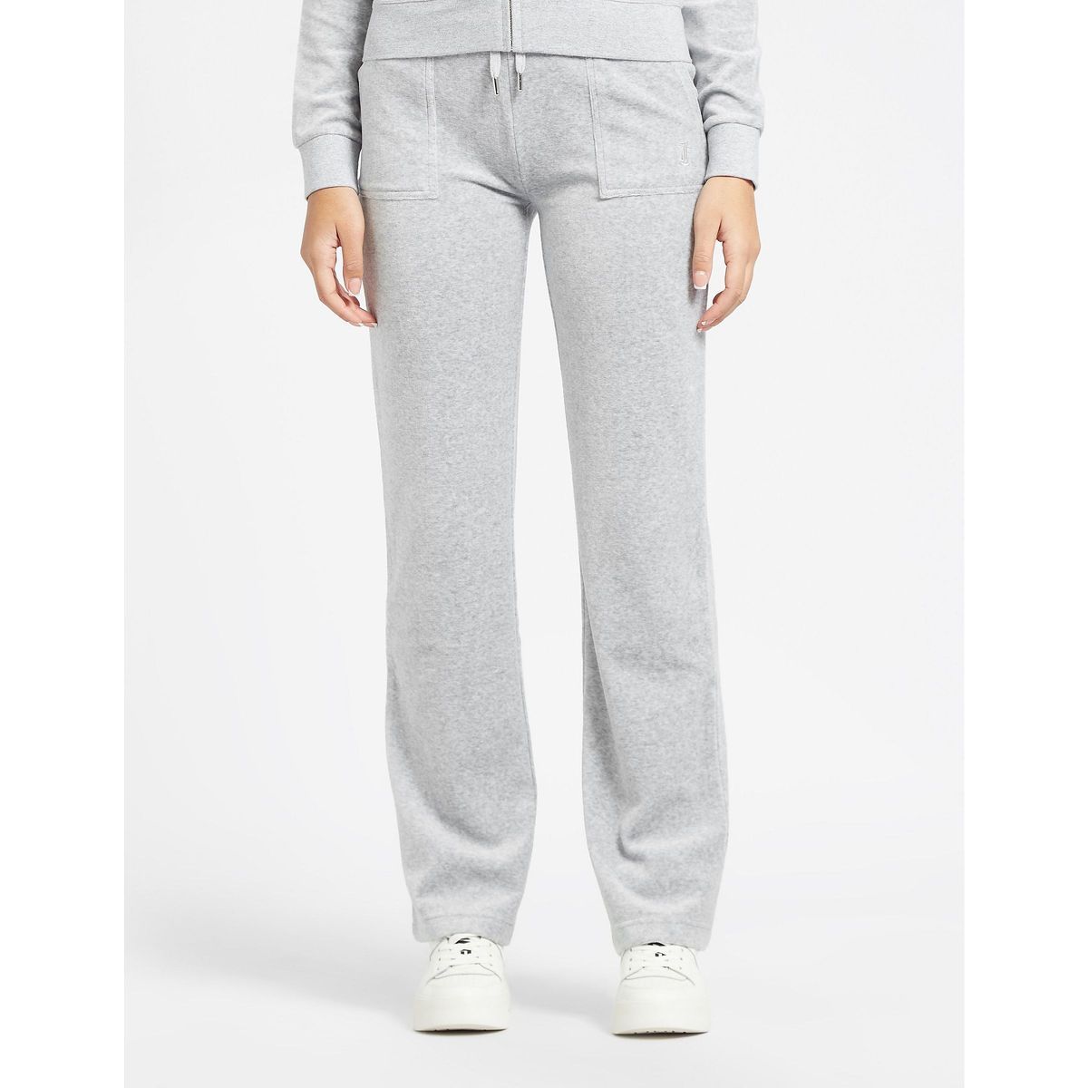 Ikonische Velours-Loungehose mit ausgestelltem Bein