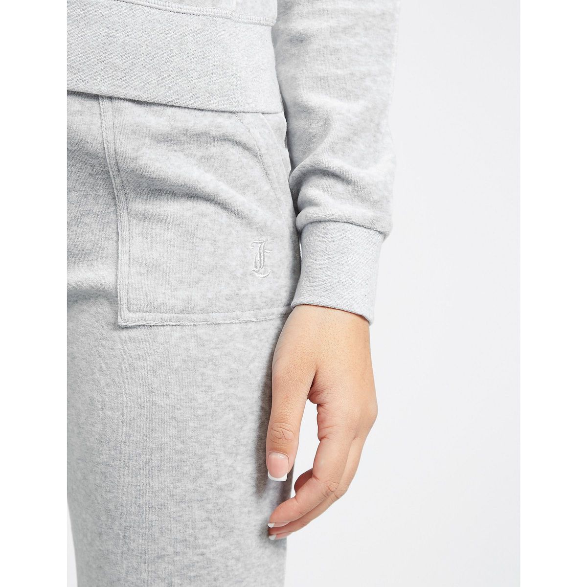 Ikonische Velours-Loungehose mit ausgestelltem Bein