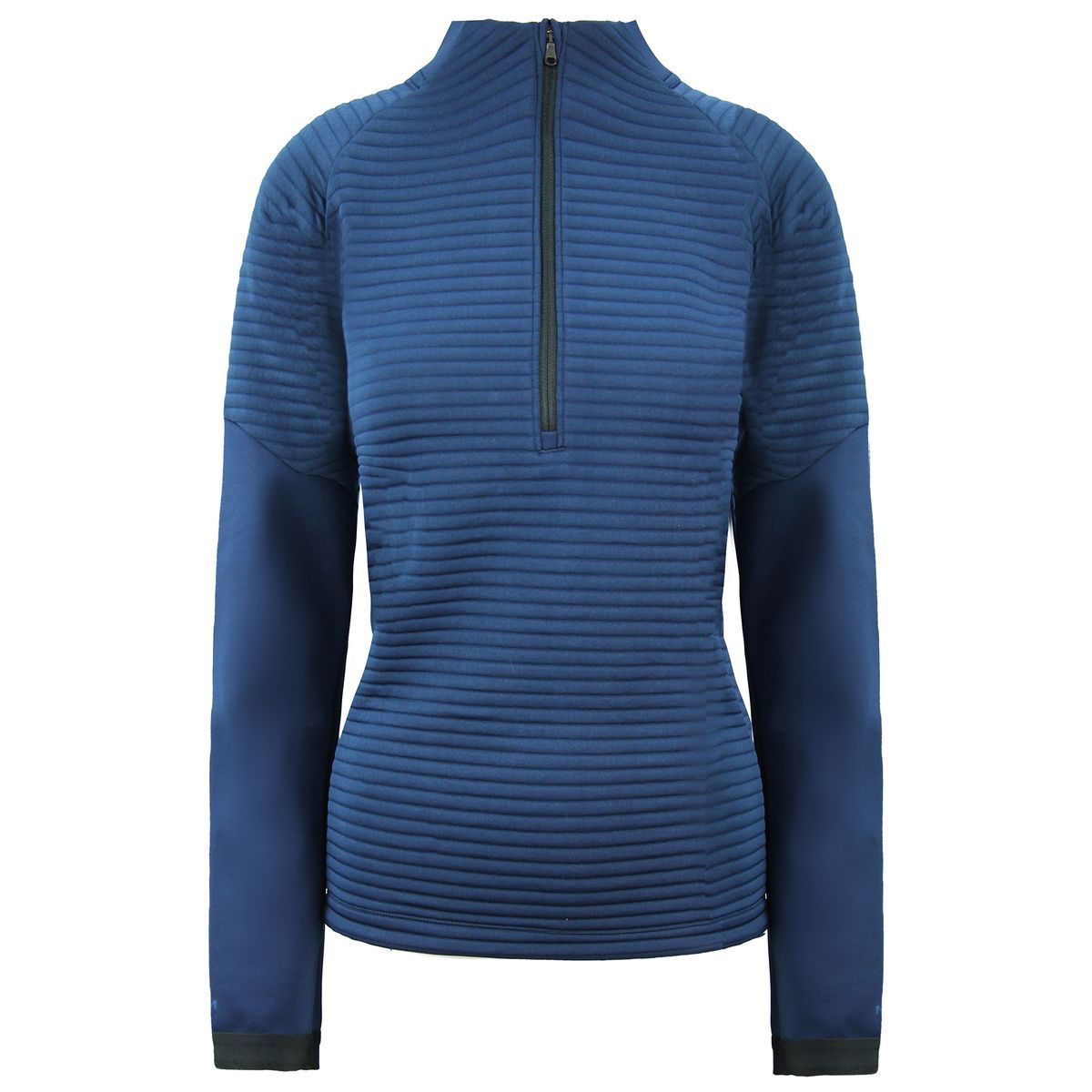 Strukturierter Golfpullover mit Halbreißverschluss