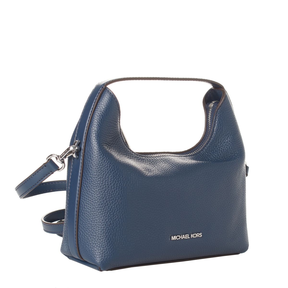 Kompakte Hobo-Tasche aus genarbtem Leder