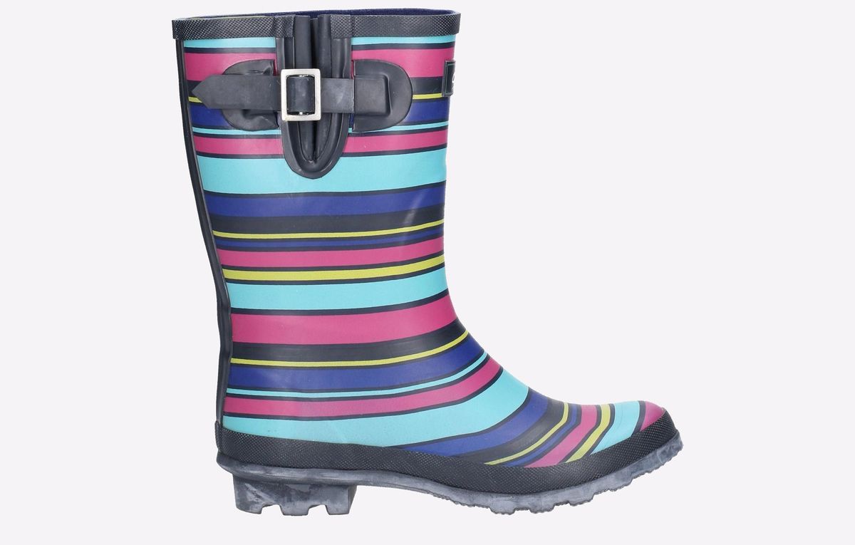 Gestreifte mittelhohe wasserfeste Stiefel
