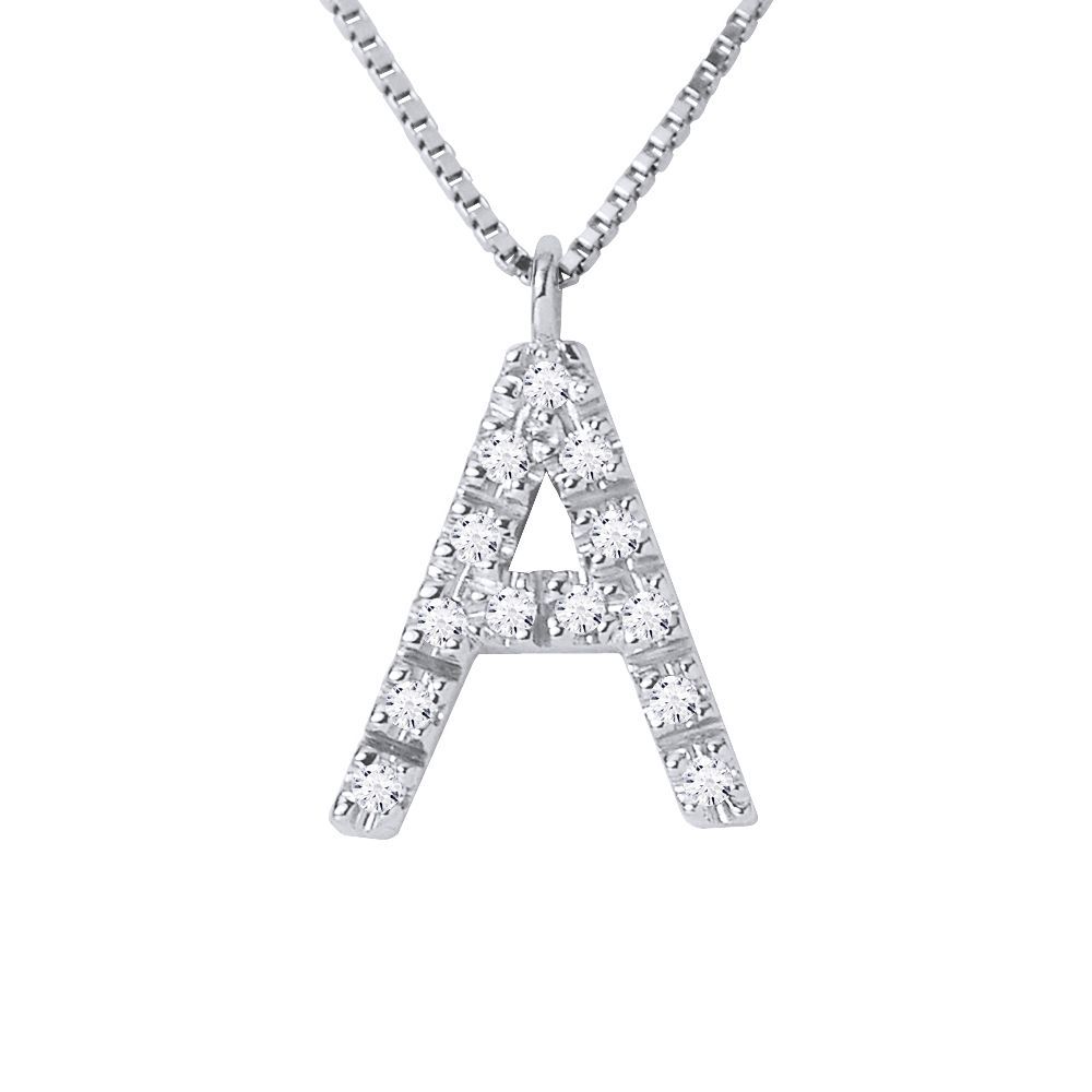 Diamant Initialen Halskette