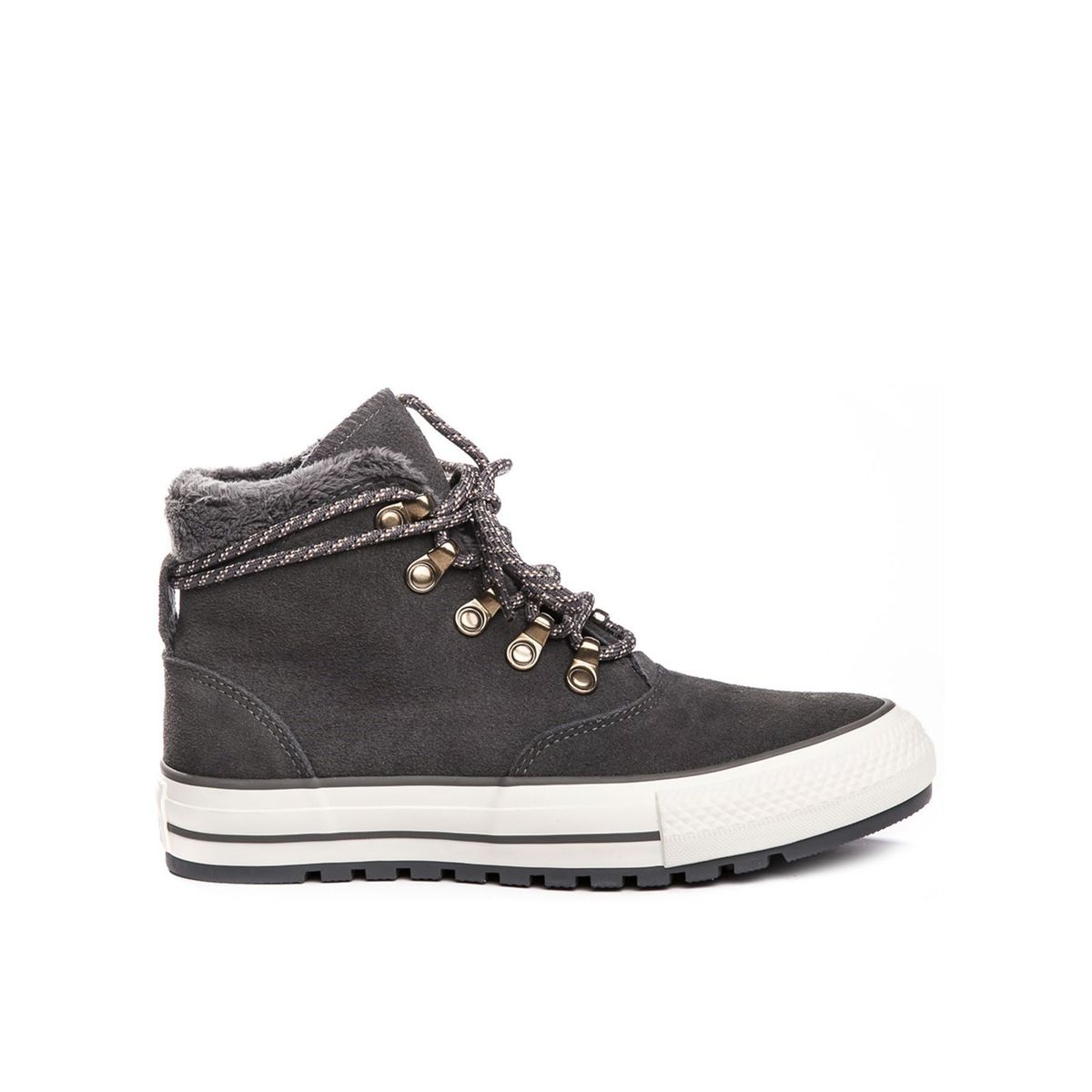 Gefütterte Wildleder-High-Top-Stiefel