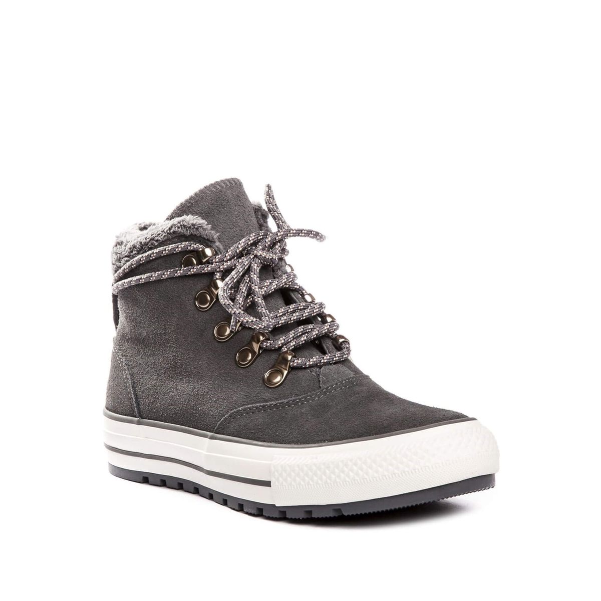 Gefütterte Wildleder-High-Top-Stiefel