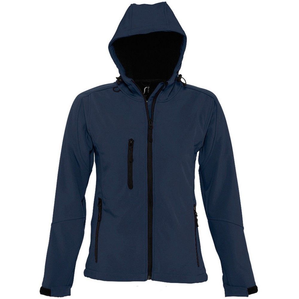 Wetterfeste Softshell-Jacke mit Kapuze